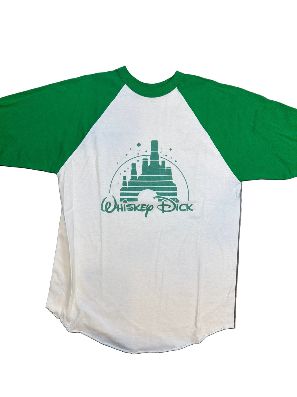 Whiskey Dick Walt Disney Parody Vintage Raglan T-Shirt Large