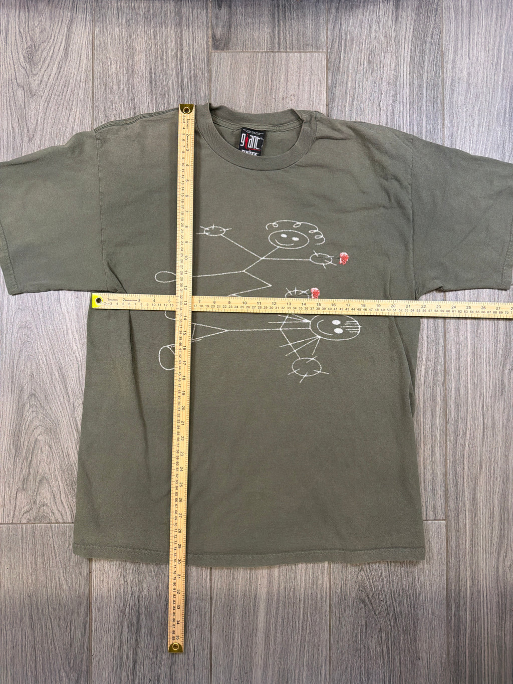 KoRn 'Issues' Stick Figures 1999 Giant Tag Green T-Shirt XL