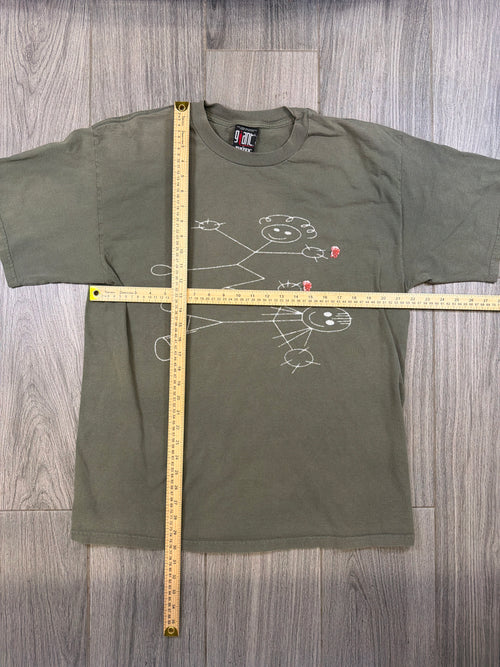 KoRn 'Issues' Stick Figures 1999 Giant Tag Green T-Shirt XL