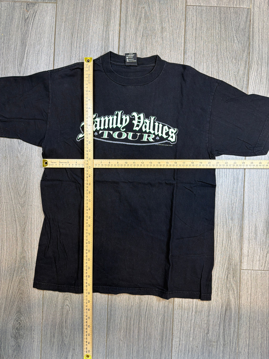 Family Values Tour Korn Rammstein Ice Cube Limp Bizkit 1998 Black T-Shirt Large