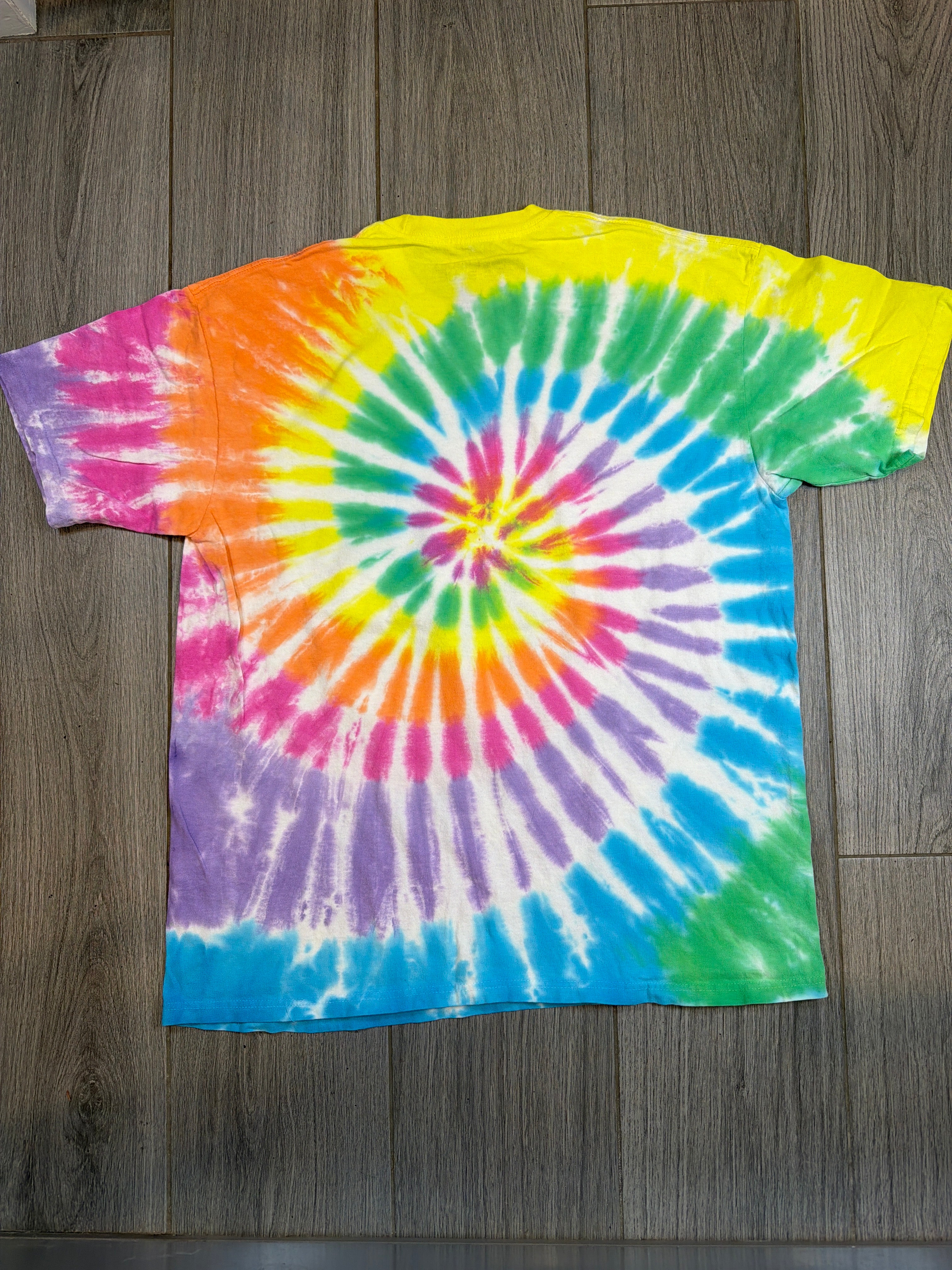 00s Grateful Dead Liquid Blue Teletubbies Parody Tie Dye T-Shirt XL