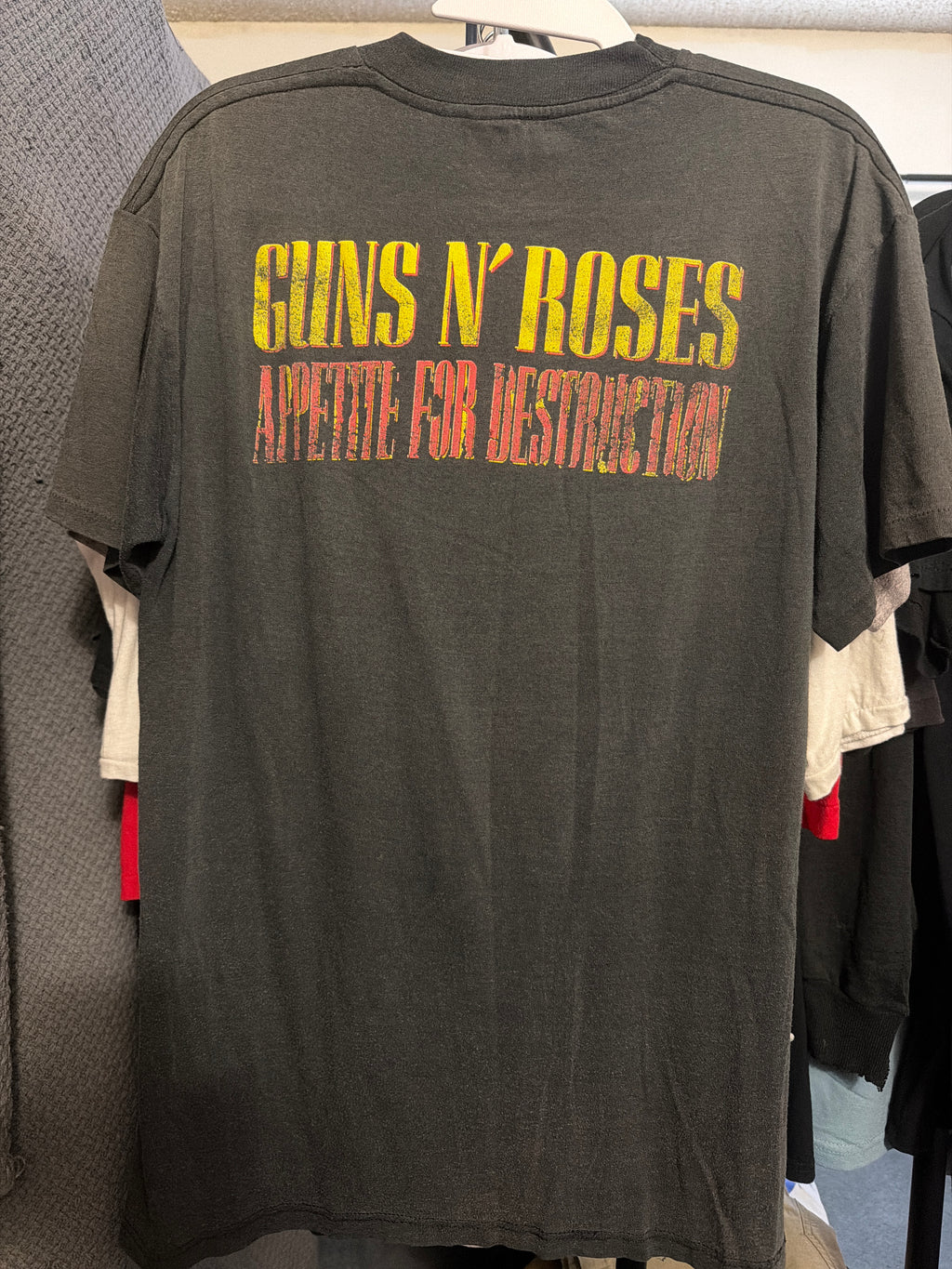 1985 Guns N Roses Appetite For Destruction Thin Faded T Shirt