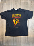2007 Led Zeppelin Japan Plant Page Black T-Shirt XL