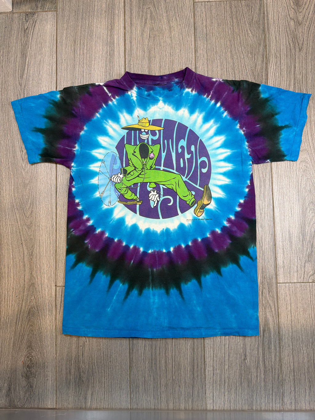 2003 Grateful Dead Shakedown Sam Tie Dye Blue T-Shirt Large
