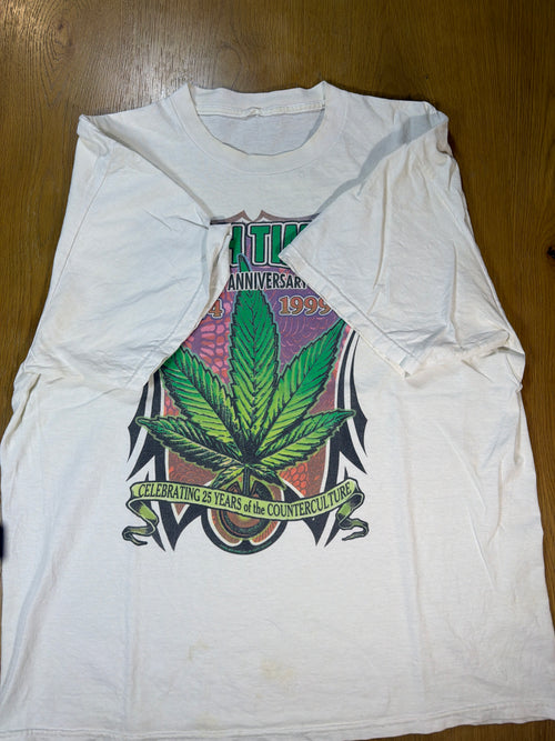 High Times 1999 25th Anniversary Promo White T-Shirt XL