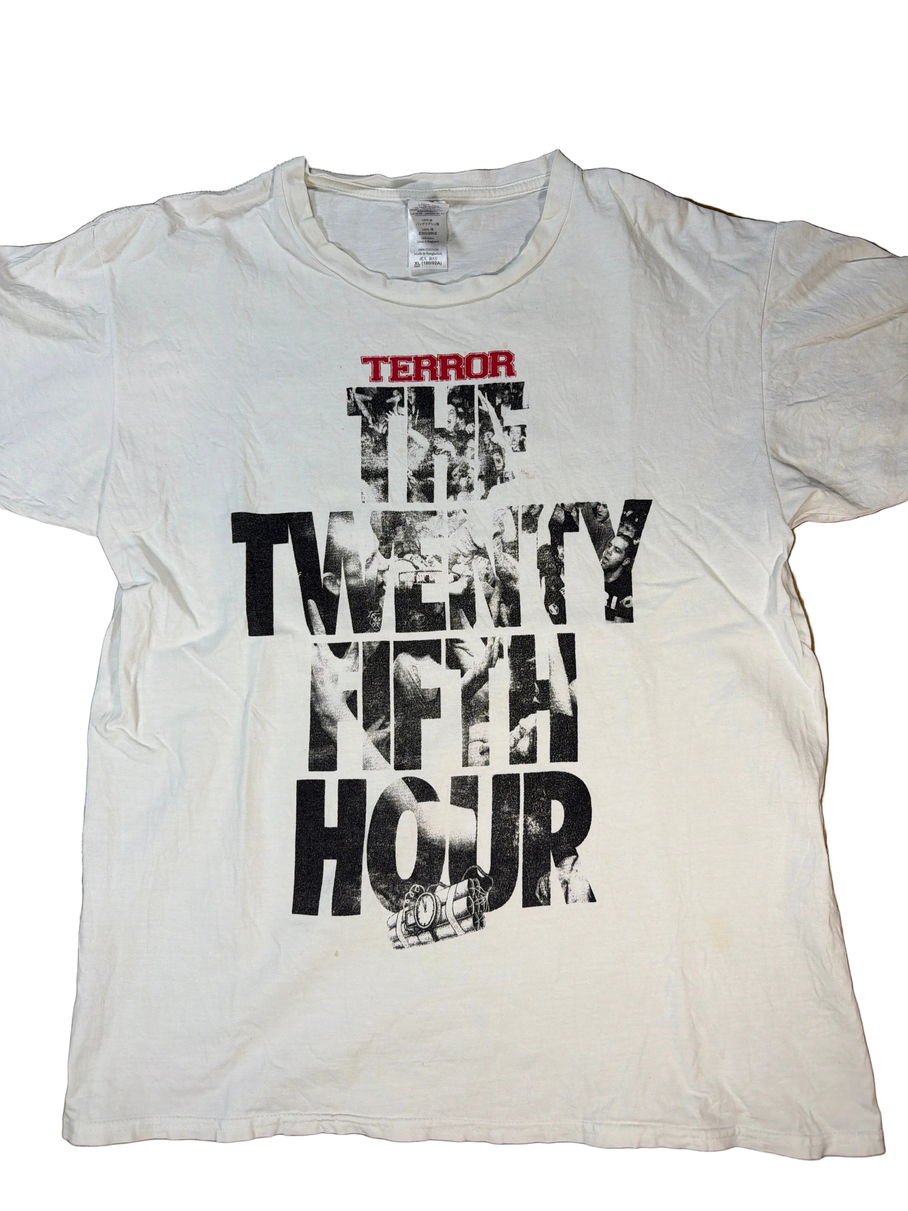 Terror The Twenty Fifth Hour Hardcore Metal White T-Shirt WXL