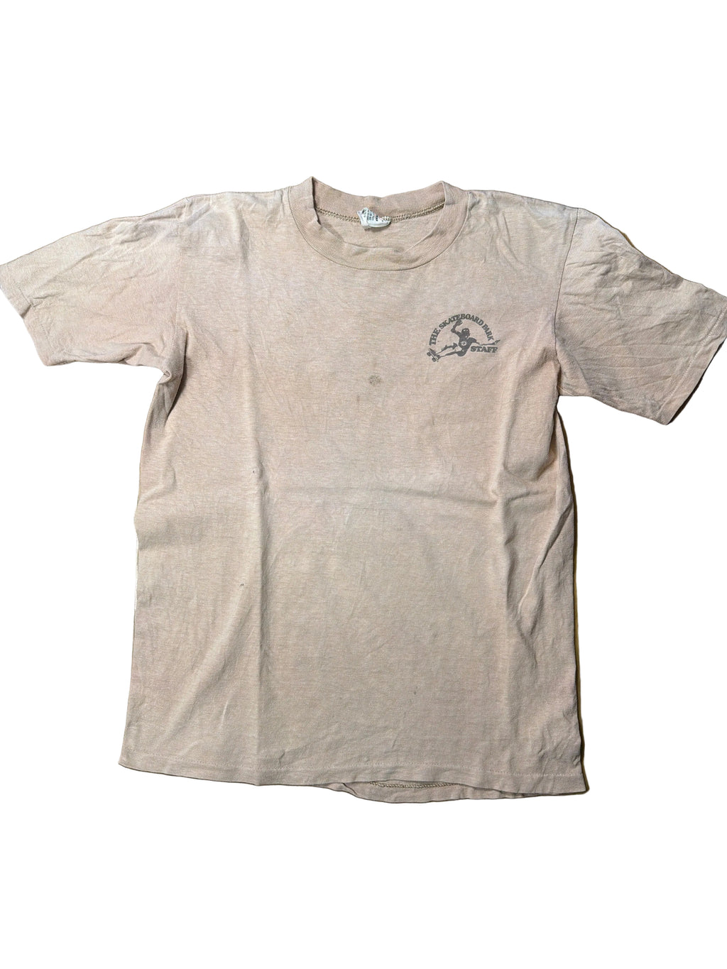 The Skateboard Park Staff 80s Vintage Skate Brown T-Shirt Medium