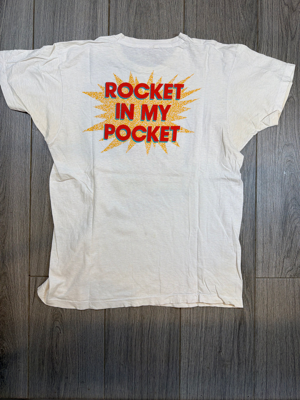 Little Feat Rocket In My Pocket 1988 White T-Shirt Large