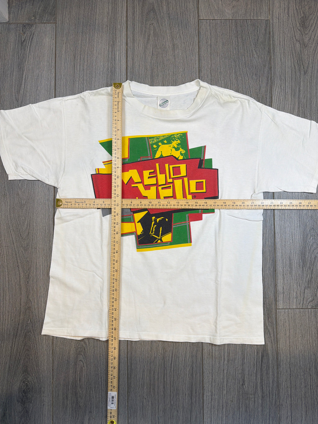 90er Mello Yello Soda Let It Out Mountain Dew Weißes T-Shirt XL