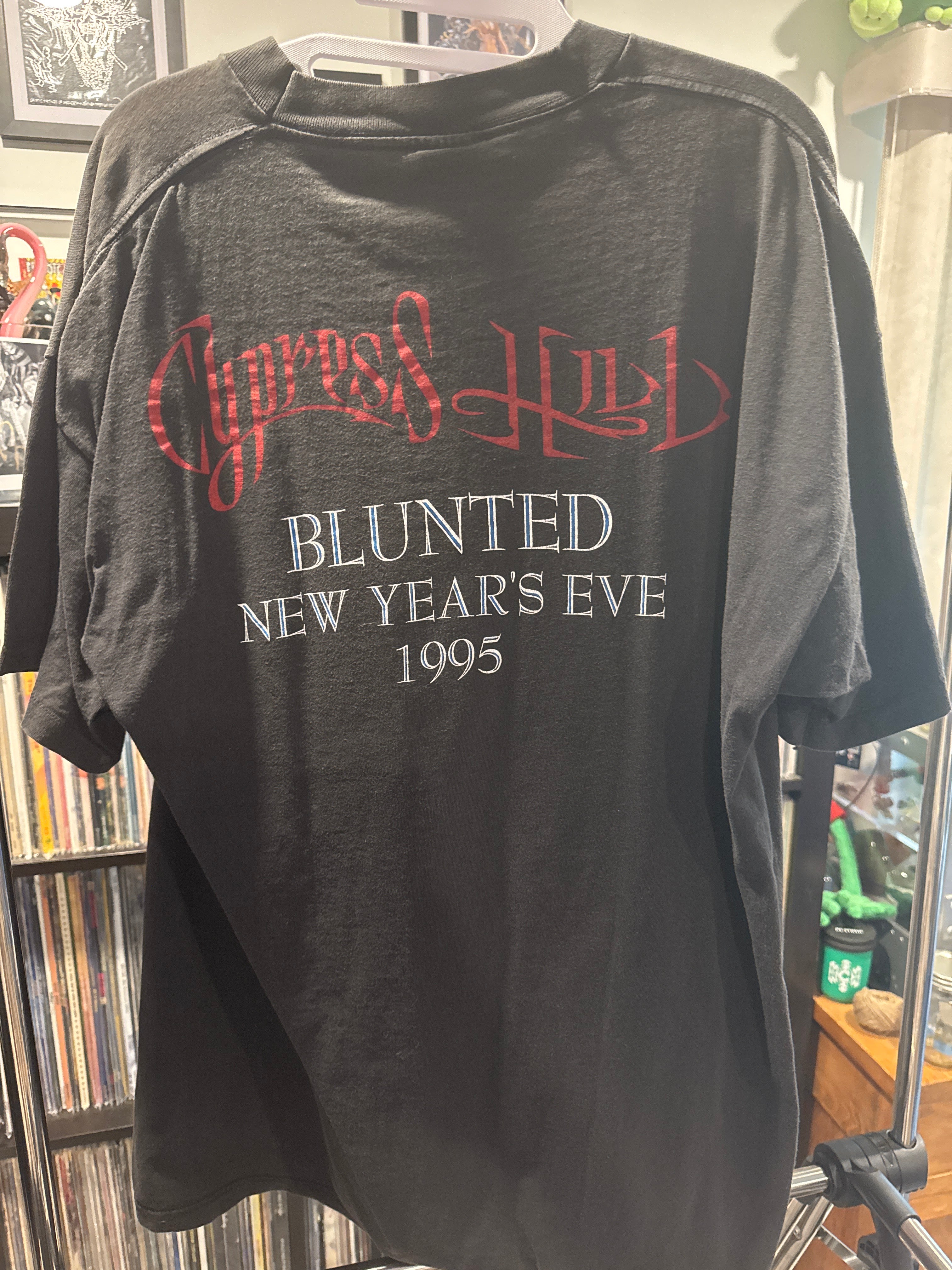 1995 Cypress Hill Floyd Blunted New Years Eve Hip Hop Rap Shirt XL