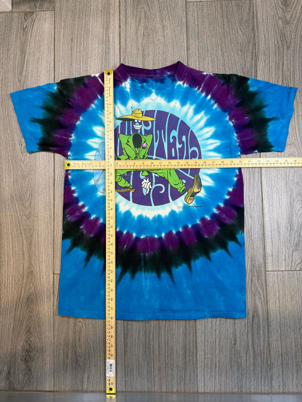 2003 Grateful Dead Shakedown Sam Tie Dye Blue T-Shirt Large