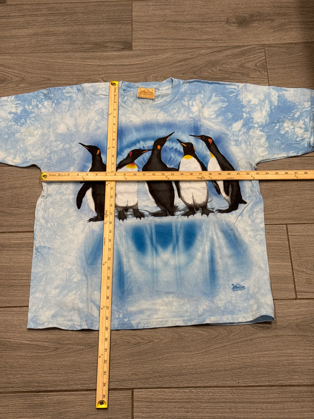 2003 The Mountain Penguins Blue Tie-Dye USA Jan Henderson T-Shirt XL