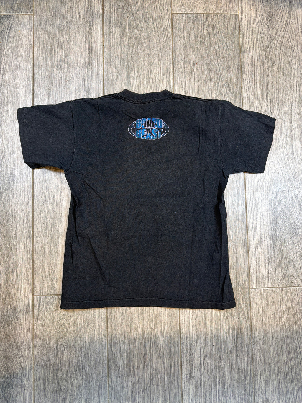 90s Snowboarding Taz Looney Tunes Ski Black T-Shirt Medium