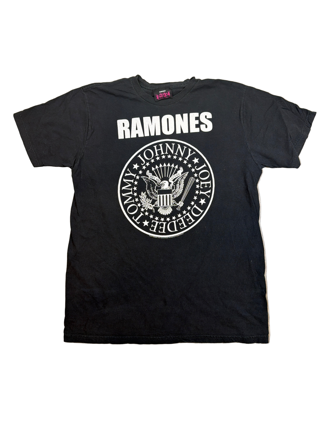 00s The Ramones Presidential Seal Logo Black Band T-Shirt Medium