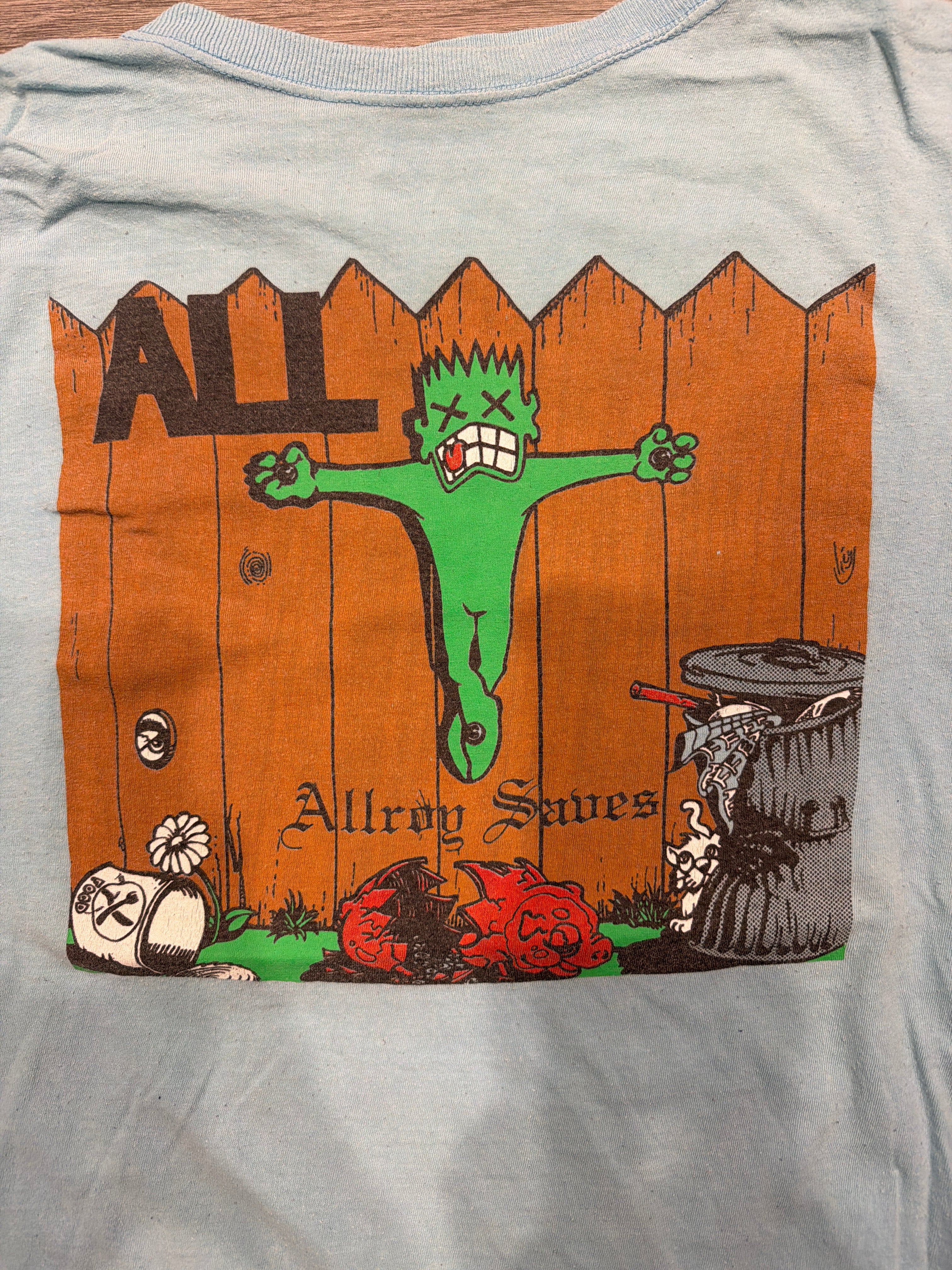 1990 All Allroy Saves European Tour Descendants Blue XL T-Shirt
