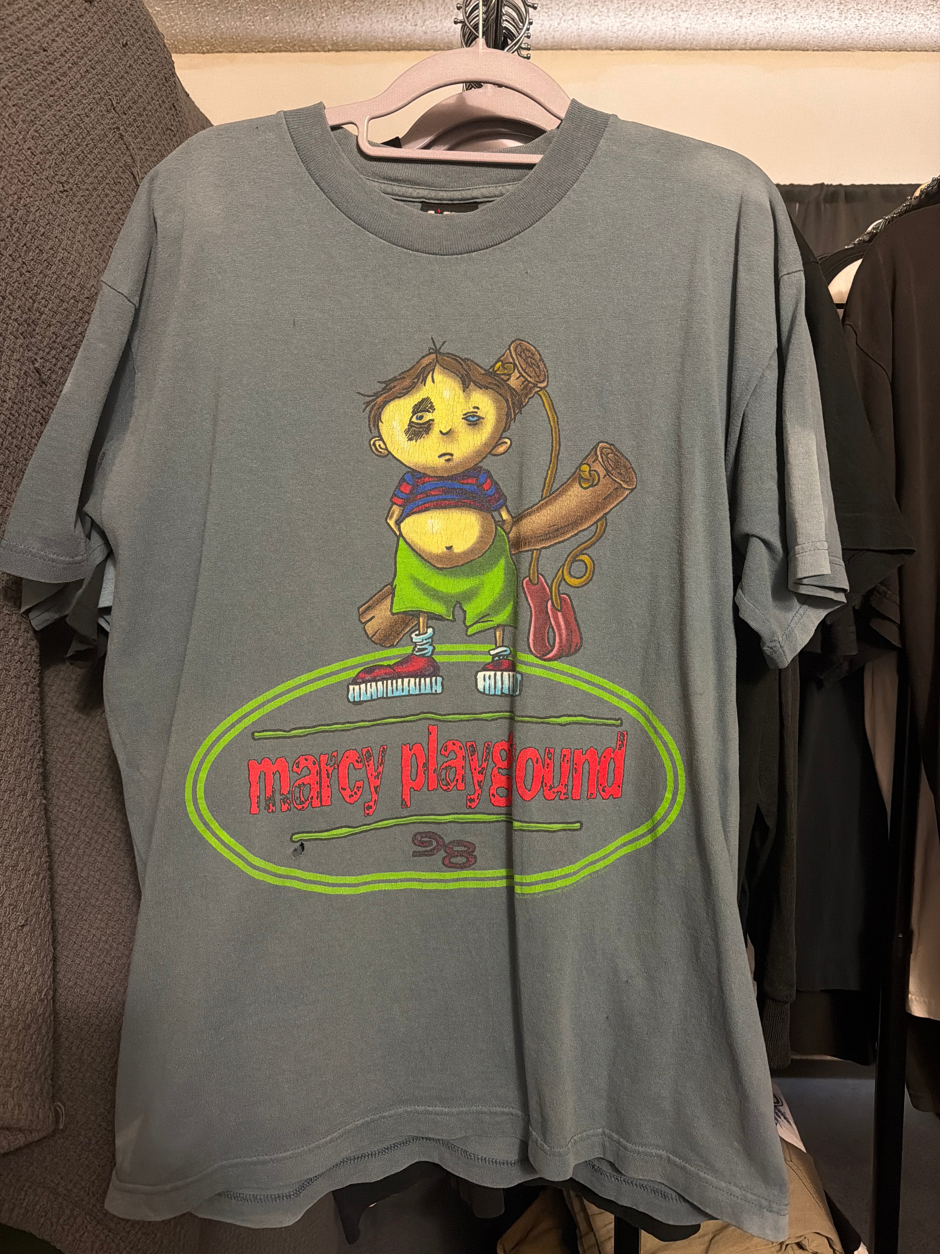 90s Marcy Playground T Shirt Grey Giant L