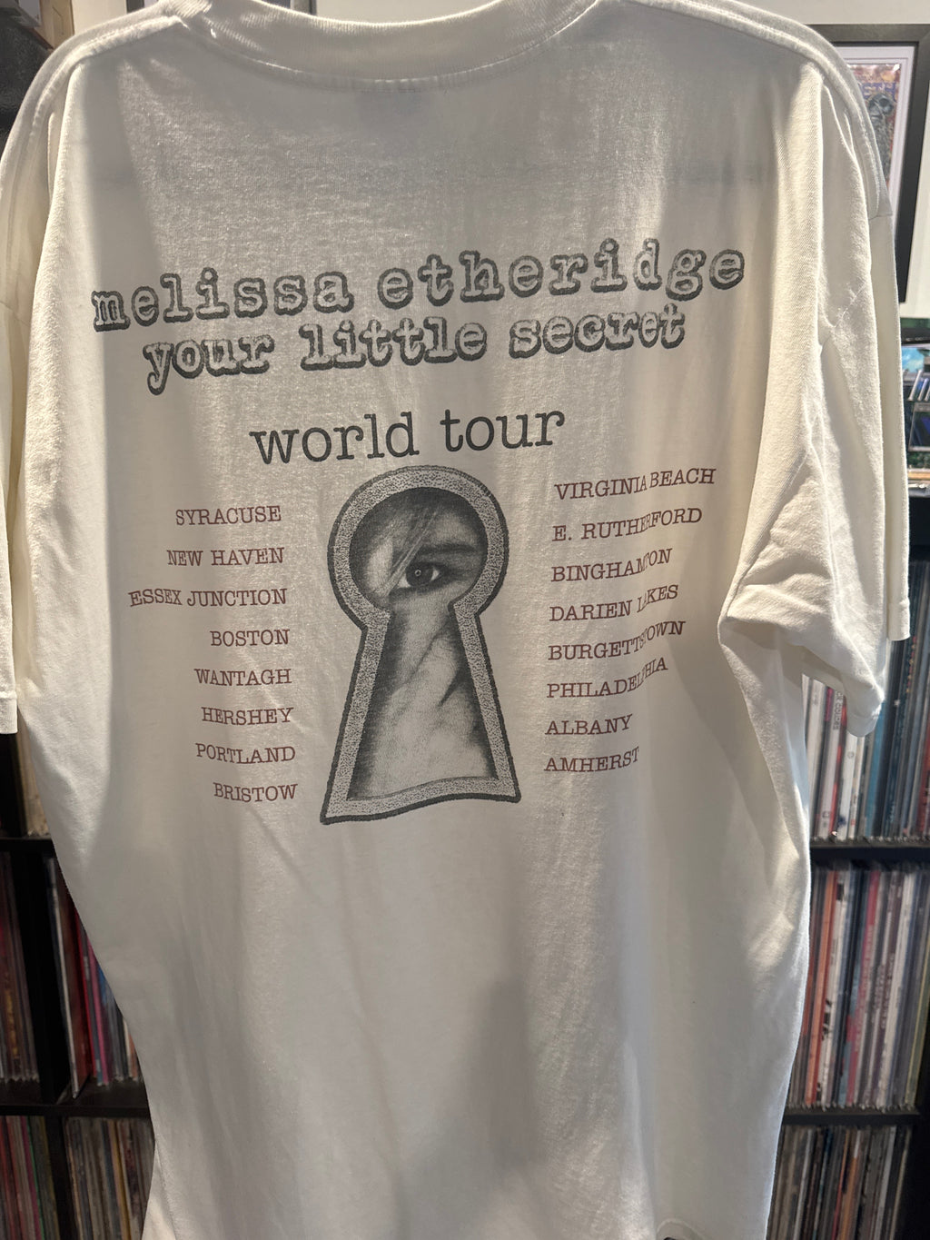 1995 Melissa Etheridge Your Little Secret Tour T Shirt White XL Winterland