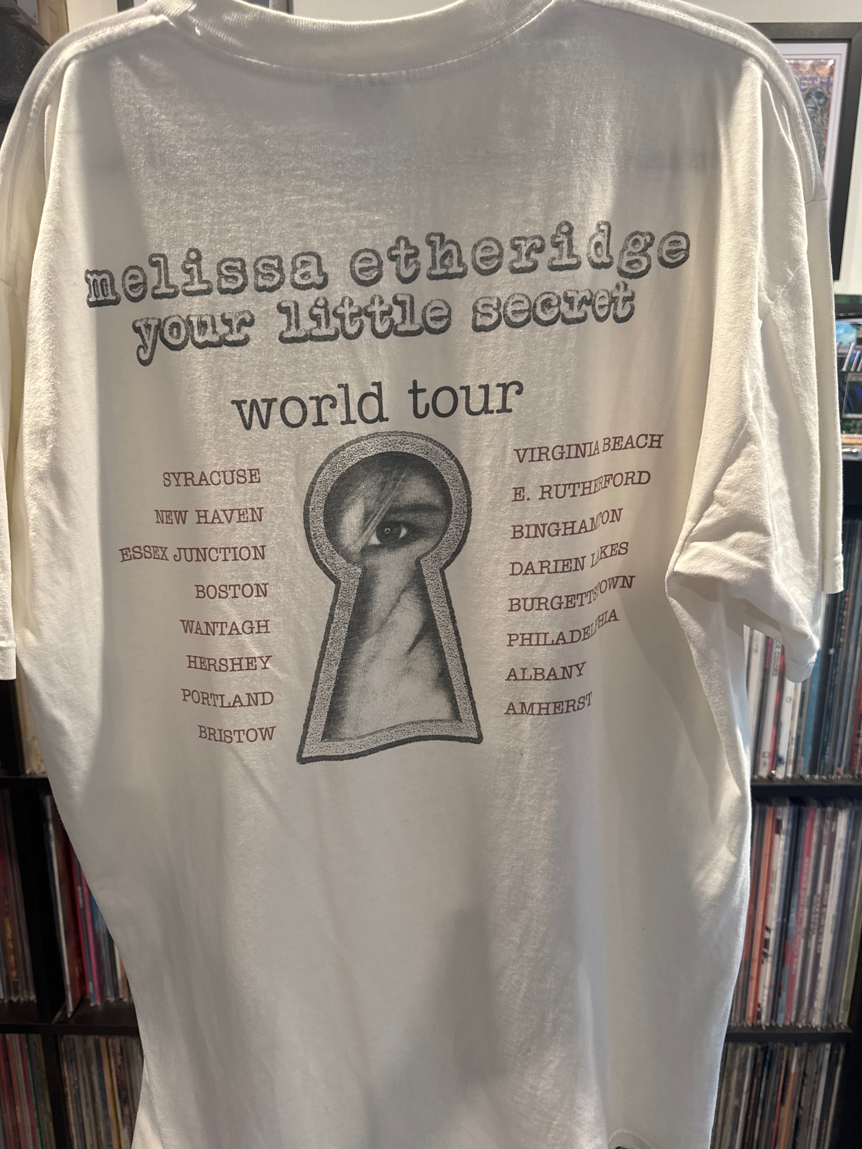 1995 Melissa Etheridge Your Little Secret Tour T Shirt White XL Winterland