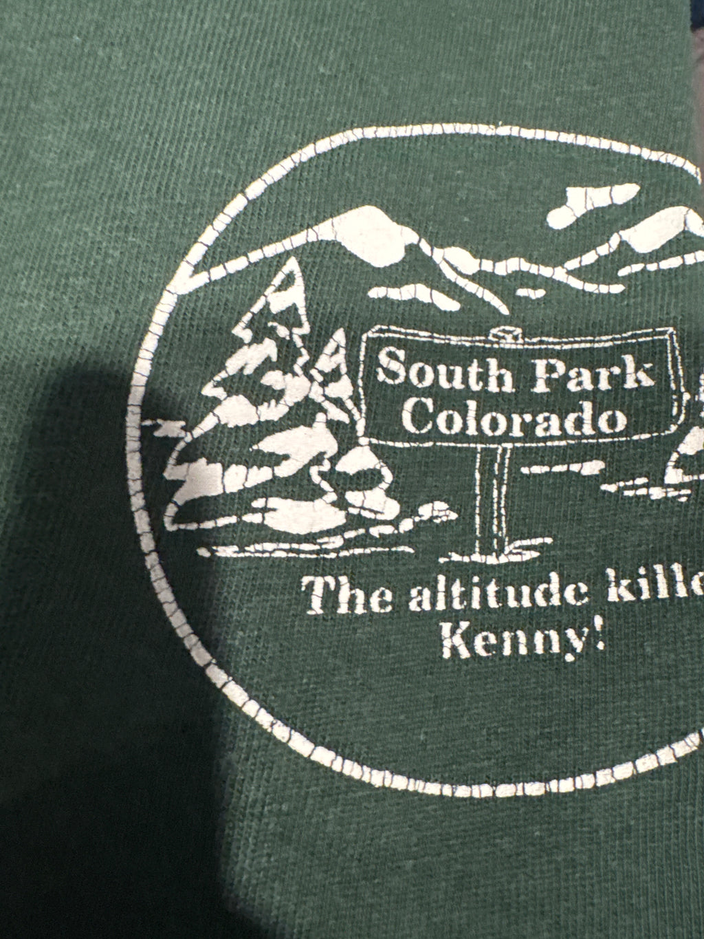 90s South Park Parody Colorado Green T-Shirt Large