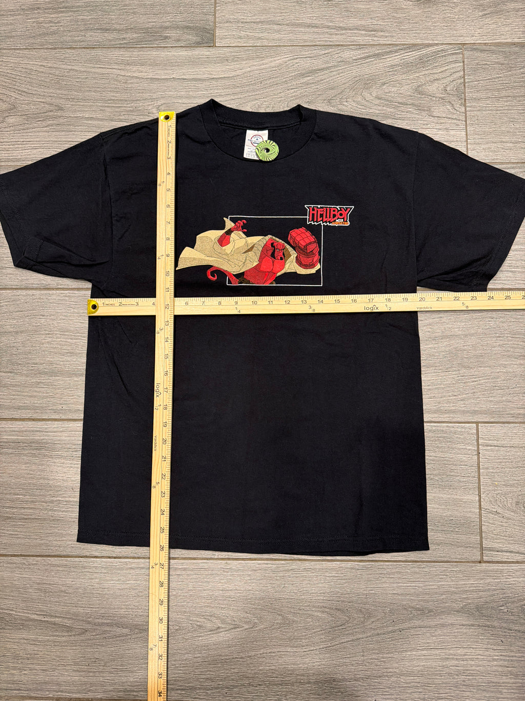 2006 Hellboy Animated Series Promo T-Shirt Black Large Comic