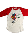 Oingo Boingo Hell Tour 1982 Band Vintage White Red Raglan T-Shirt M/Large
