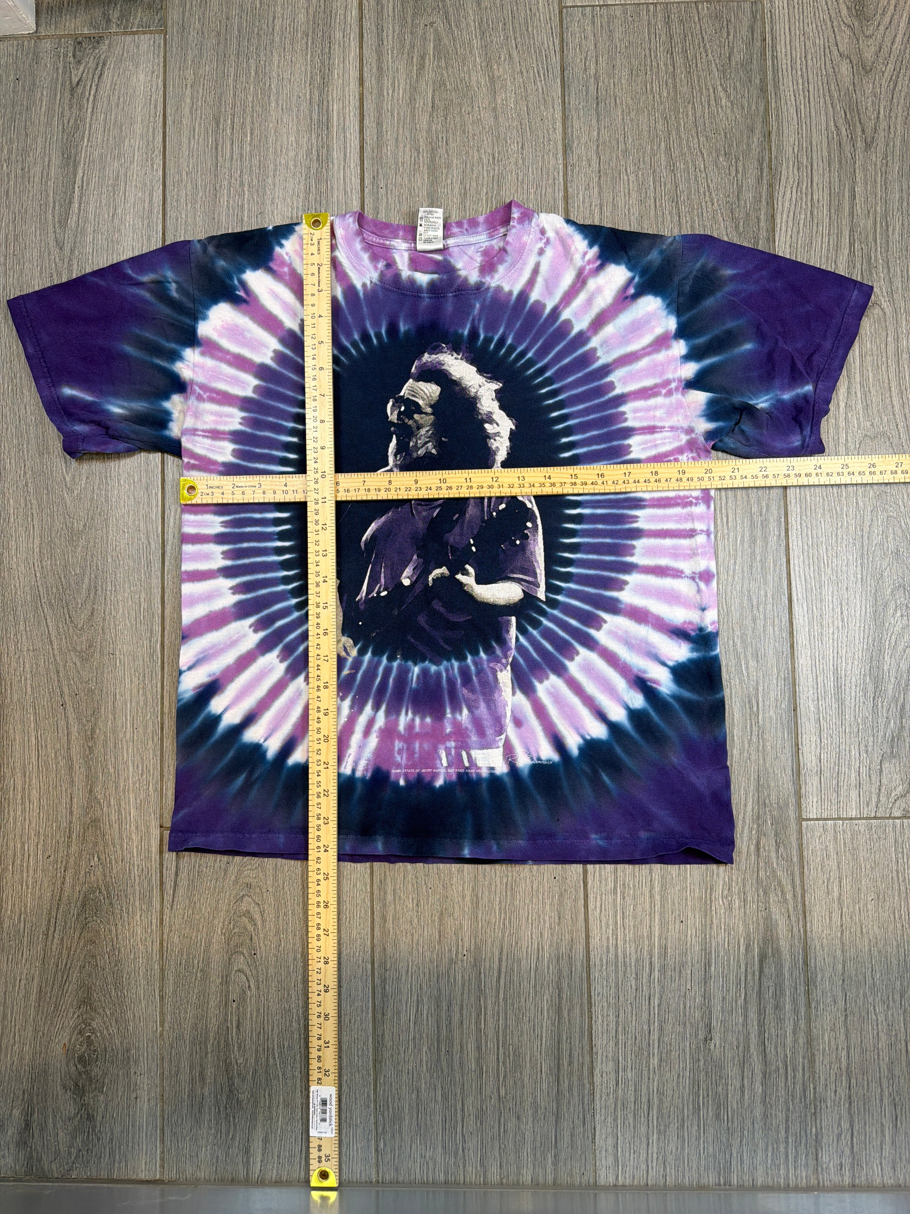 1995 Jerry Garcia Grateful Dead Four Winds Tie Dye T-Shirt Medium