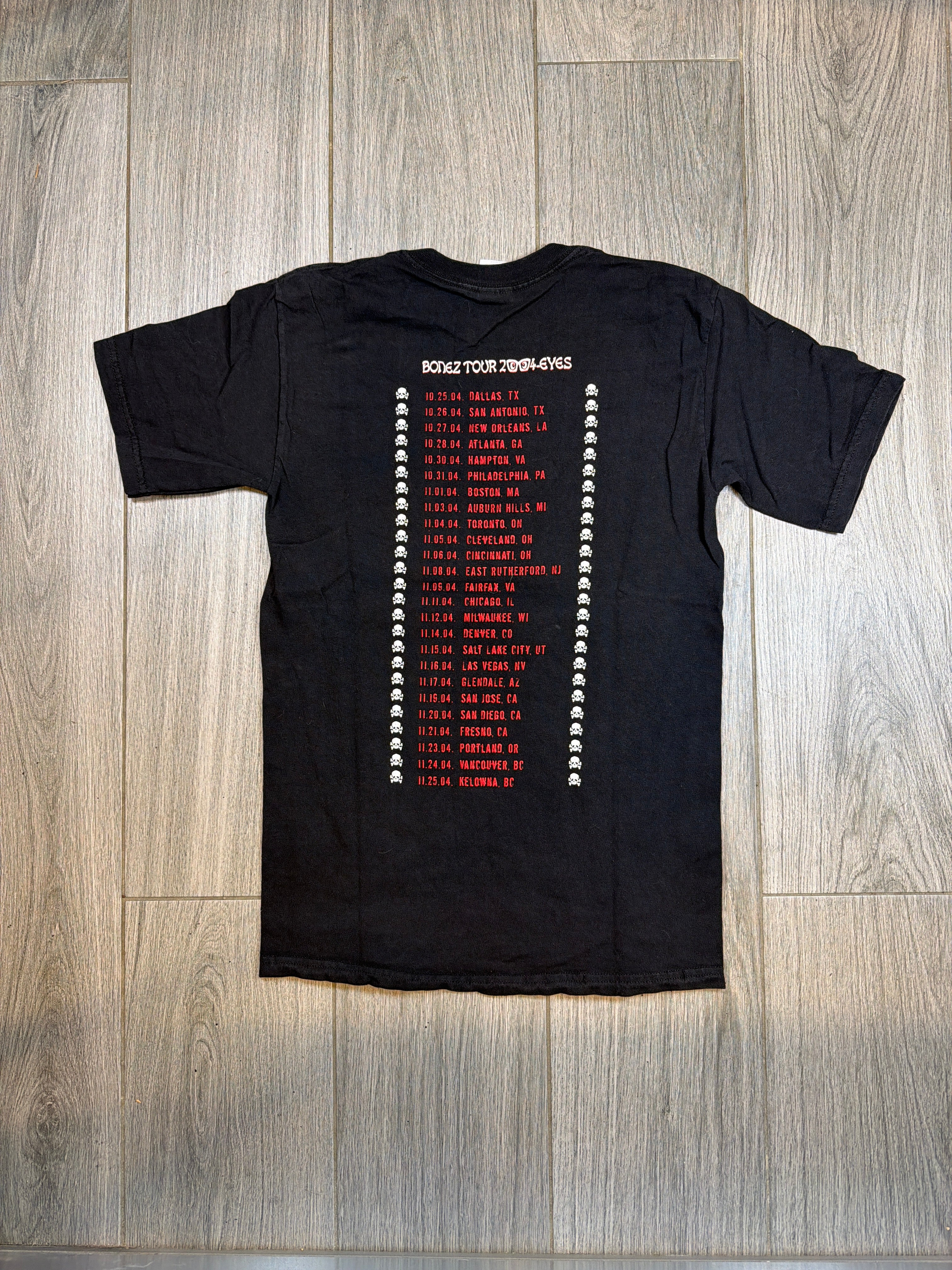 2004 Avril Lavigne 'Bonez' Tour T-Shirt Small