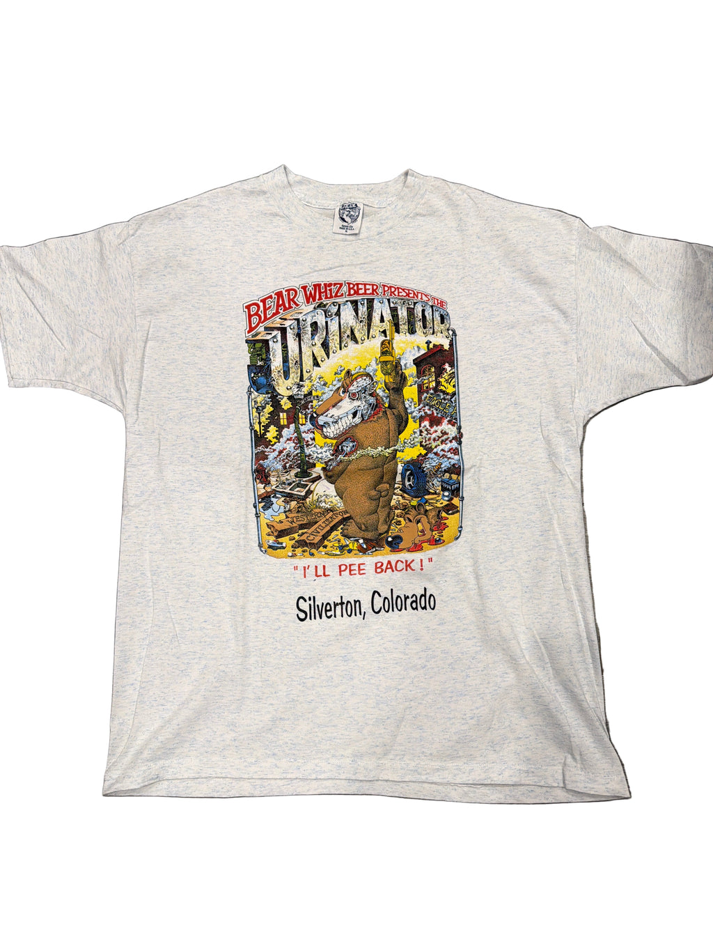 Bear Whiz Beer "Urinator" Terminator Parodie T-Shirt XL