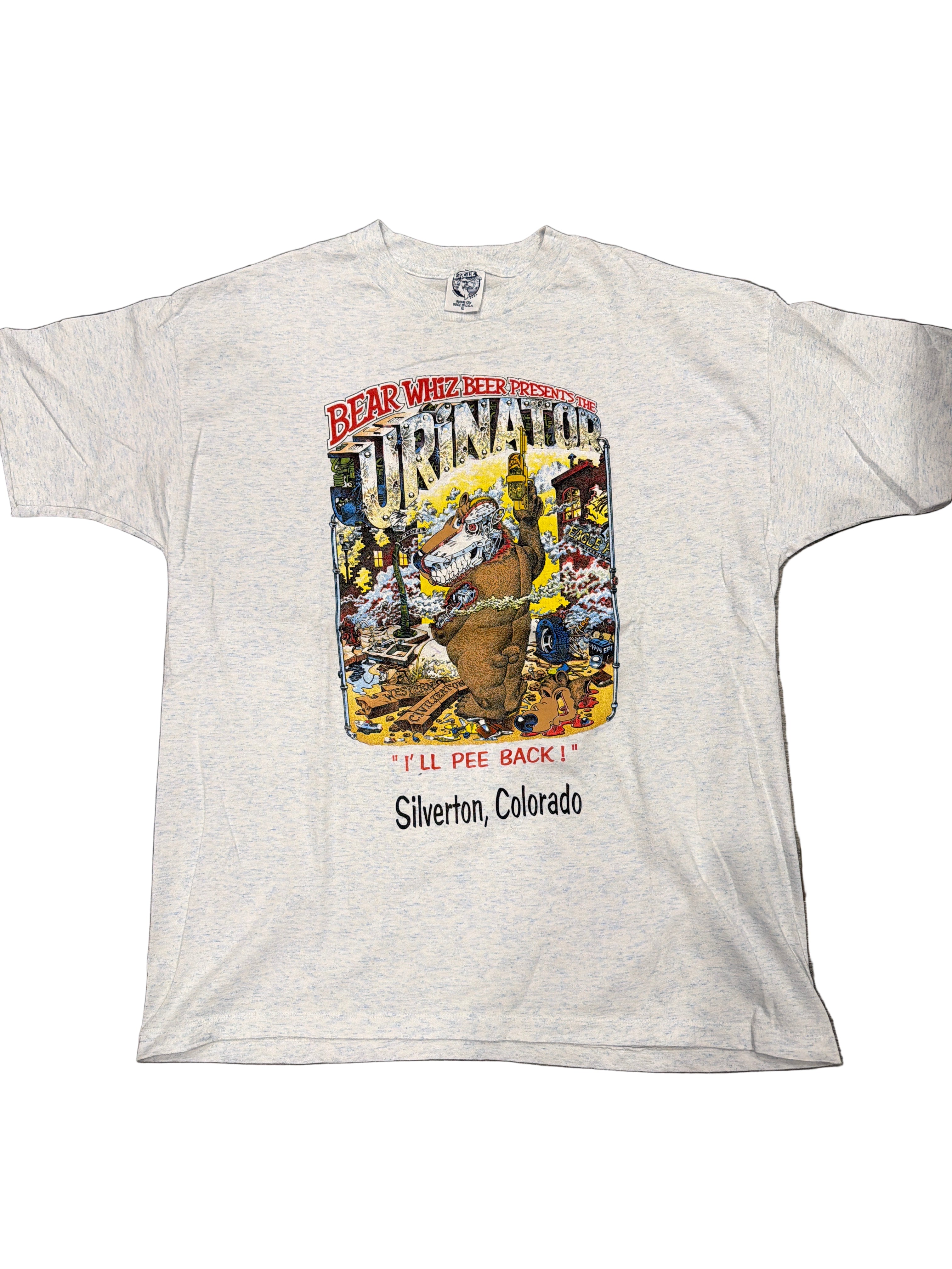 Bear Whiz Beer "Urinator" Terminator Parodie T-Shirt XL