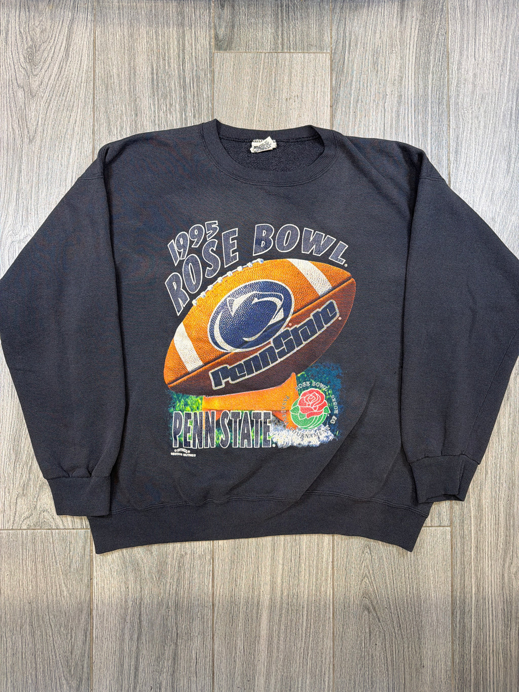 Penn State Nittany Lions Rose Bowl 1995 Crewneck Sweatshirt Nutmeg XL