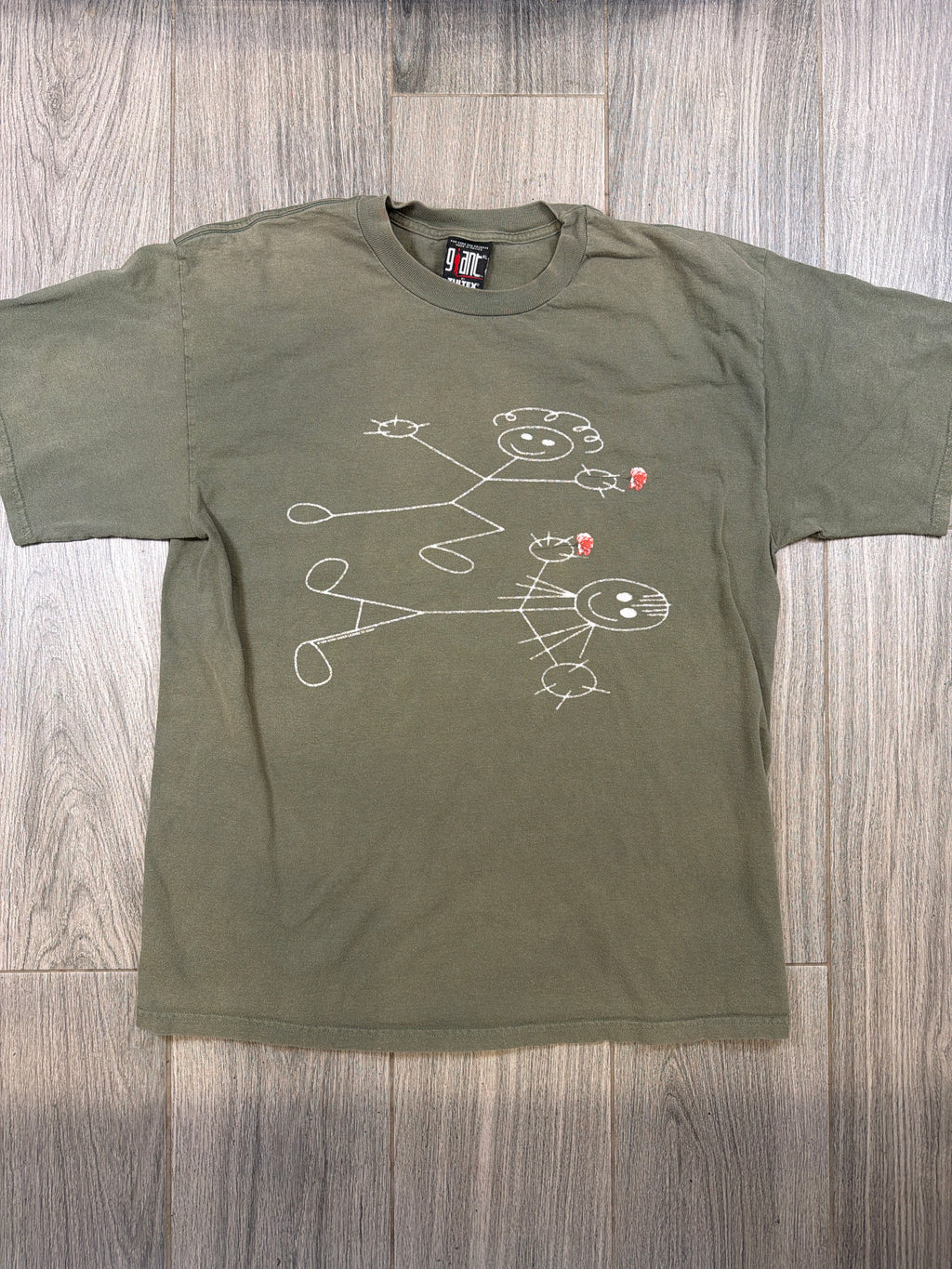 KoRn 'Issues' Stick Figures 1999 Giant Tag Green T-Shirt XL