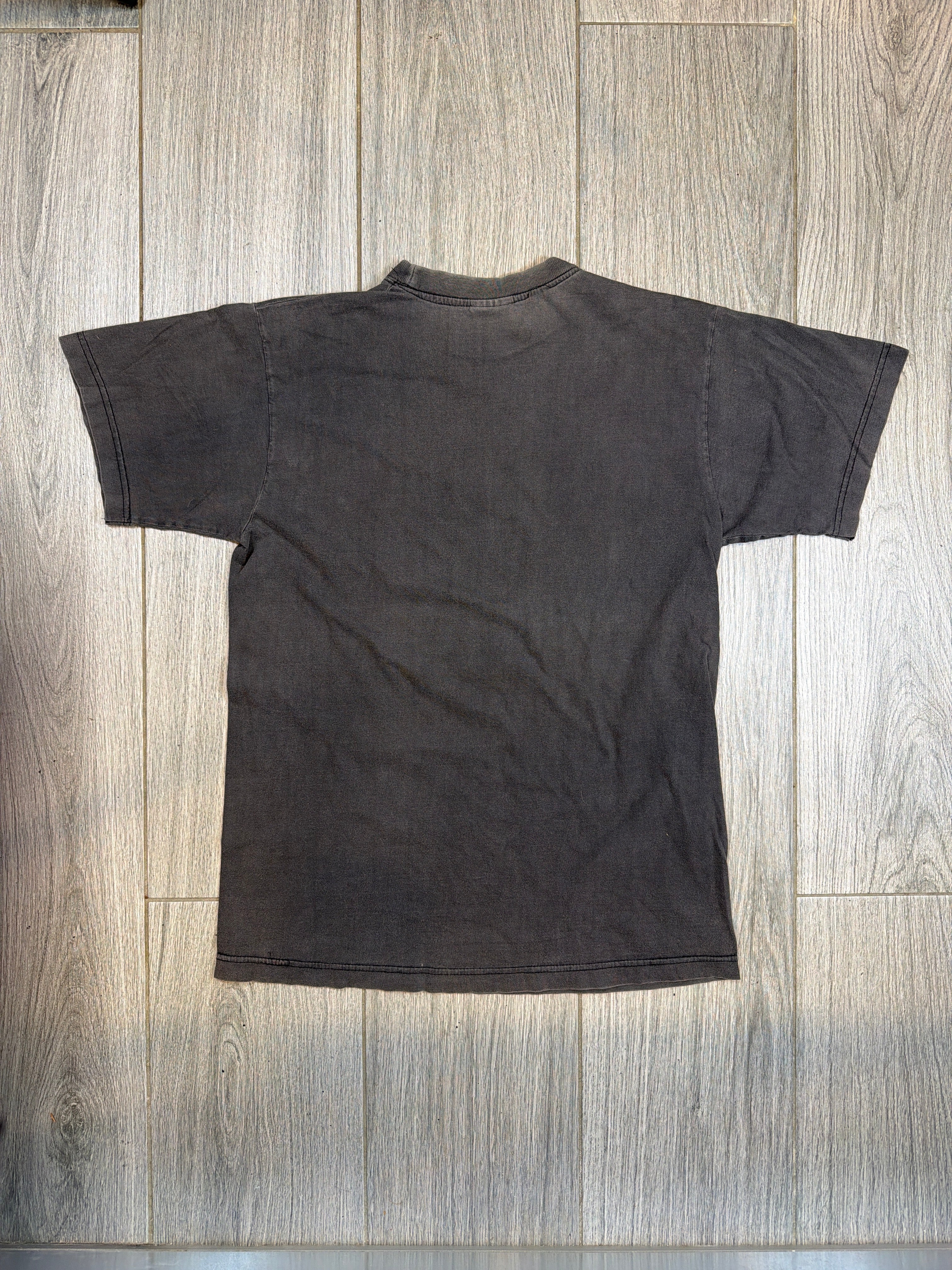 90s The Cure Robert Smith Spellout Black T-Shirt Medium