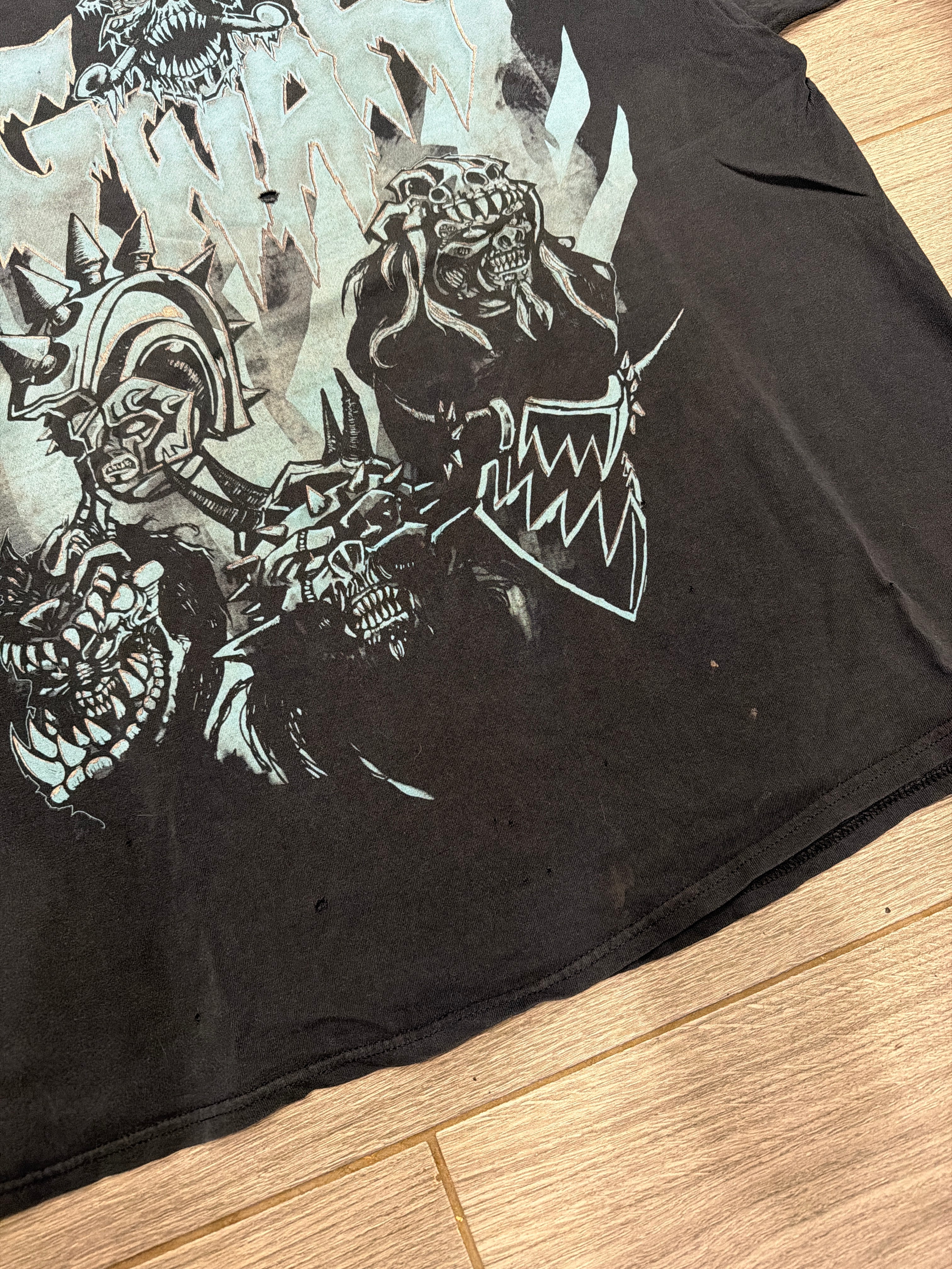00s Gwar Band Black/Blue Graphic T-Shirt 3XL XXXL