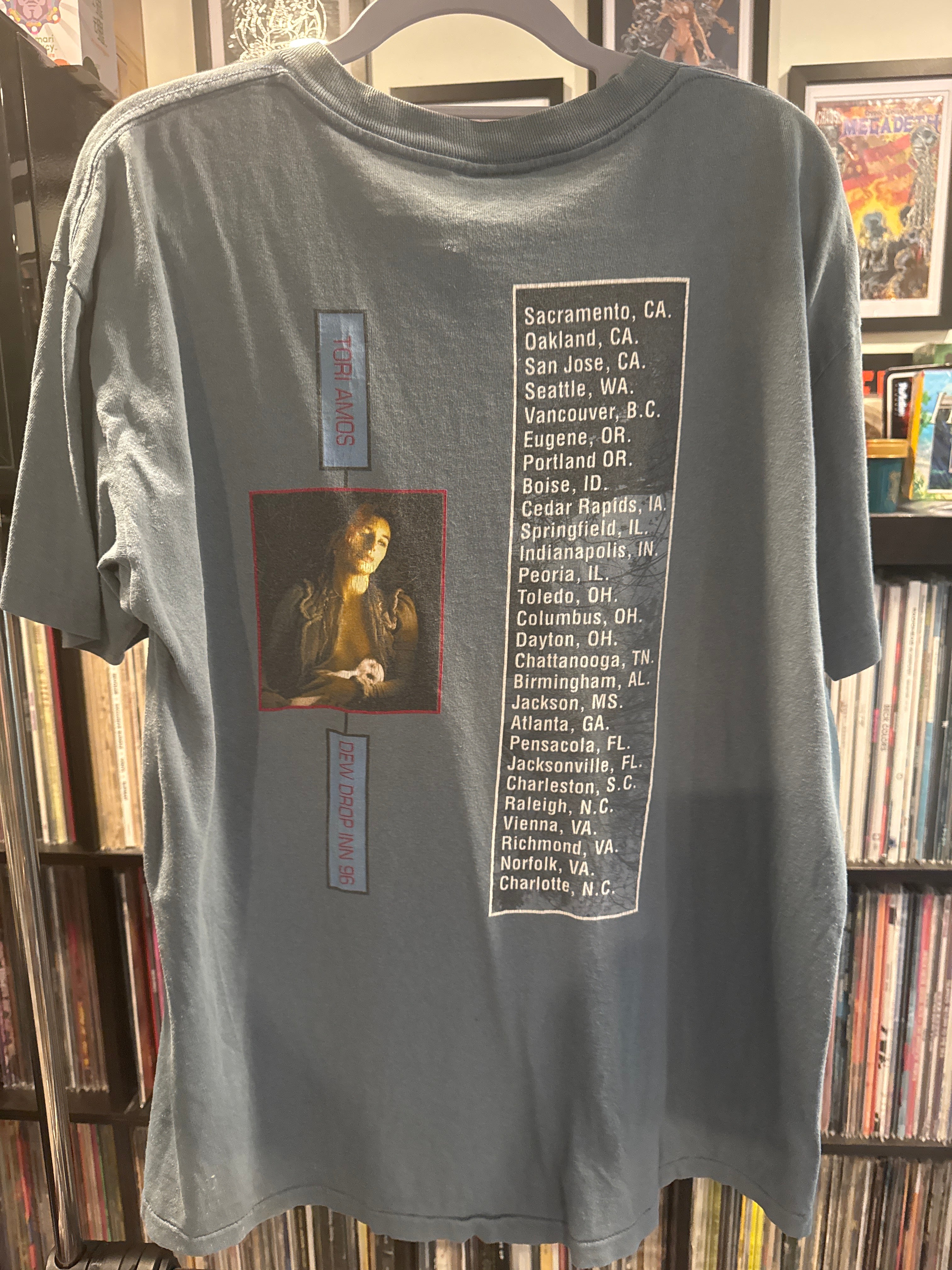 1996 Tori Amos Dew Drop Inn Tour Wild Oats L Blue Single Stitch