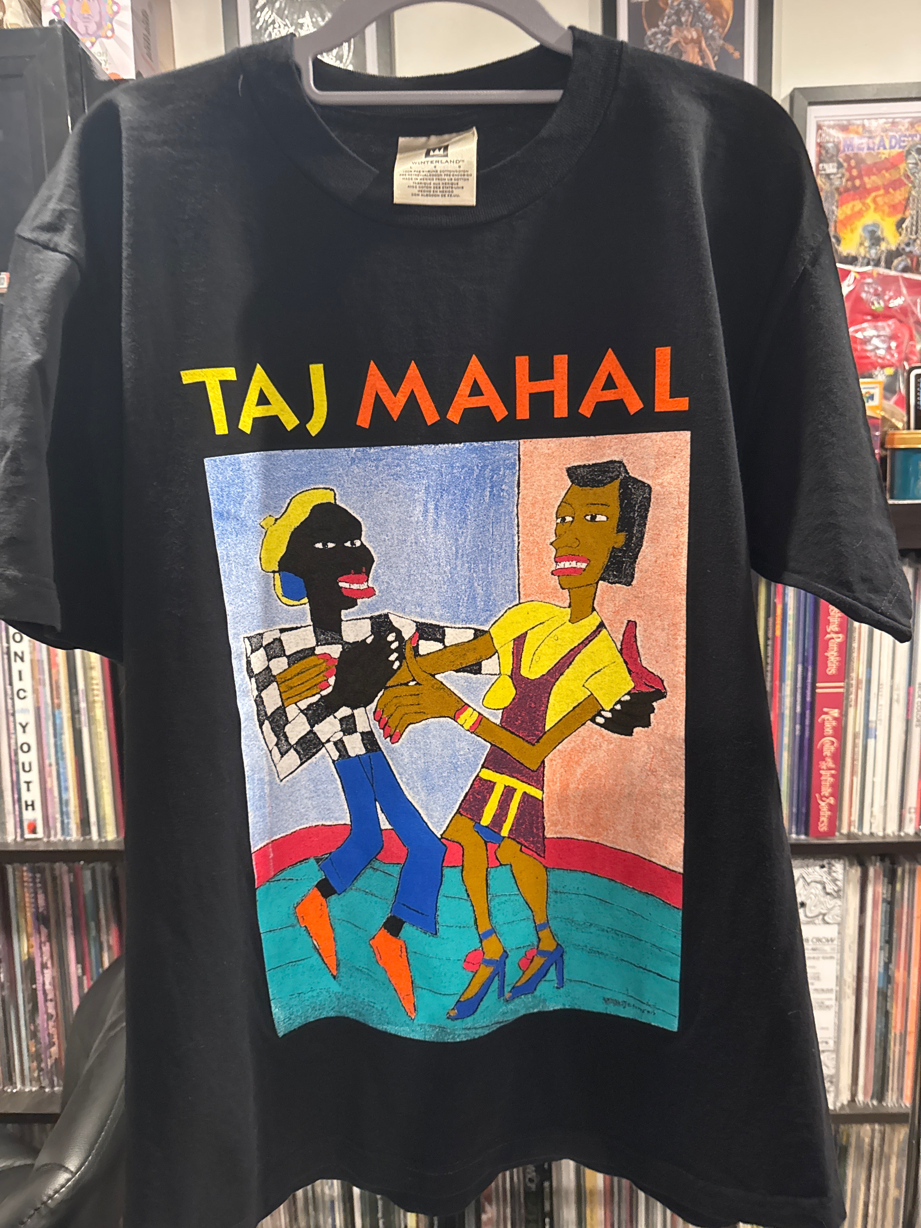 90s Taj Mahal Winterland Black Large T Shirt Graphic