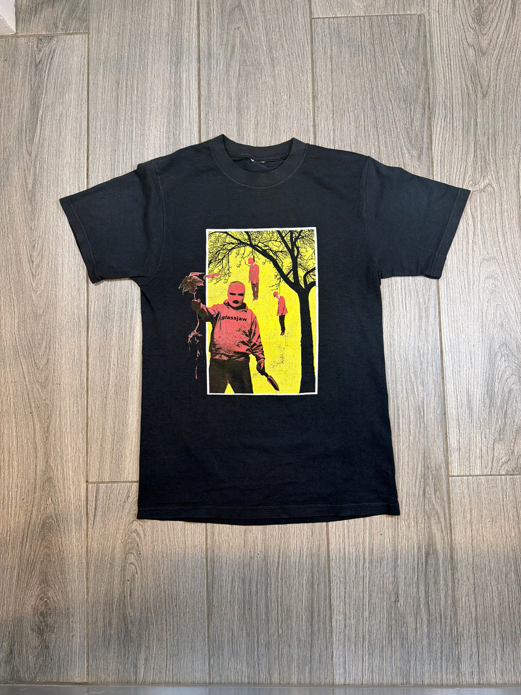 2000s Glassjaw Save Art Plant a Tree Black T-Shirt Small
