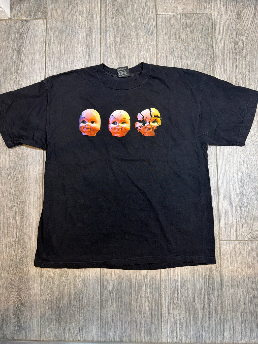 1999 Staind Band Doll Head Black Giant T-Shirt XL