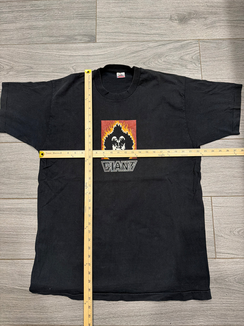 90s Obey Andre the Giant Gene Simmons Kiss Black T-Shirt Shepard XL