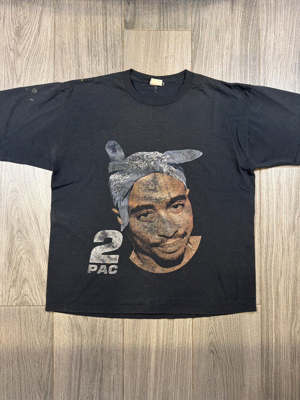 Tupac 2pac Shakur 1998 Vintage Bandana Jerzees Black T-Shirt XL