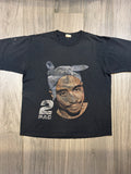 Tupac 2pac Shakur 1998 Vintage Bandana Jerzees Black T-Shirt XL