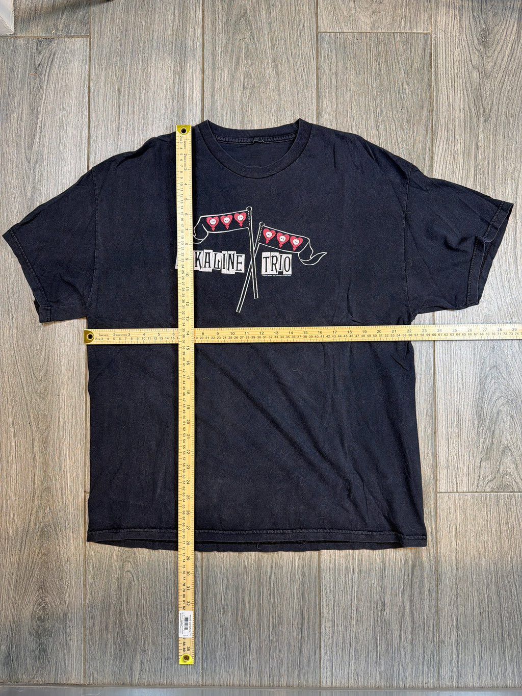 2005 Alkaline Trio Tour Y2K Punk Black T-Shirt XL