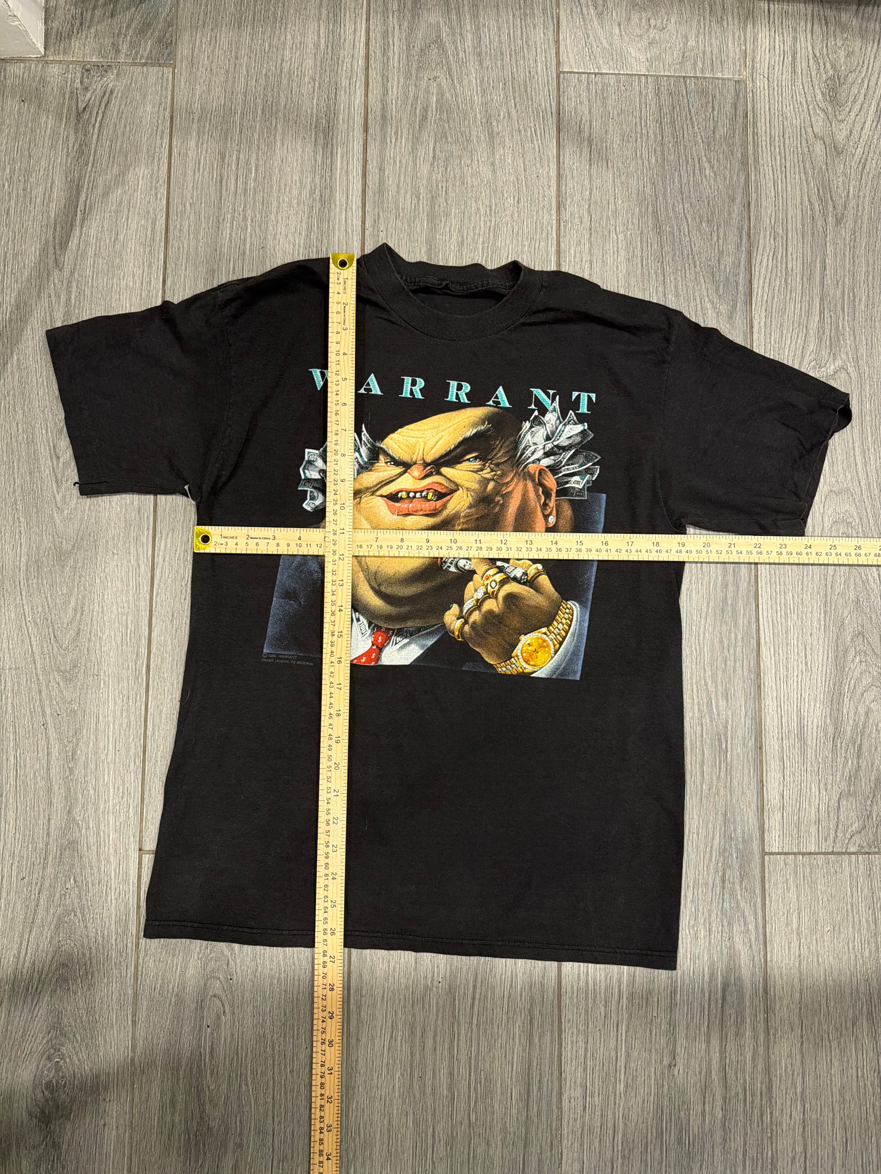 Warrant 'Dirty Rotten Filthy Stinking Rich' T-Shirt Small