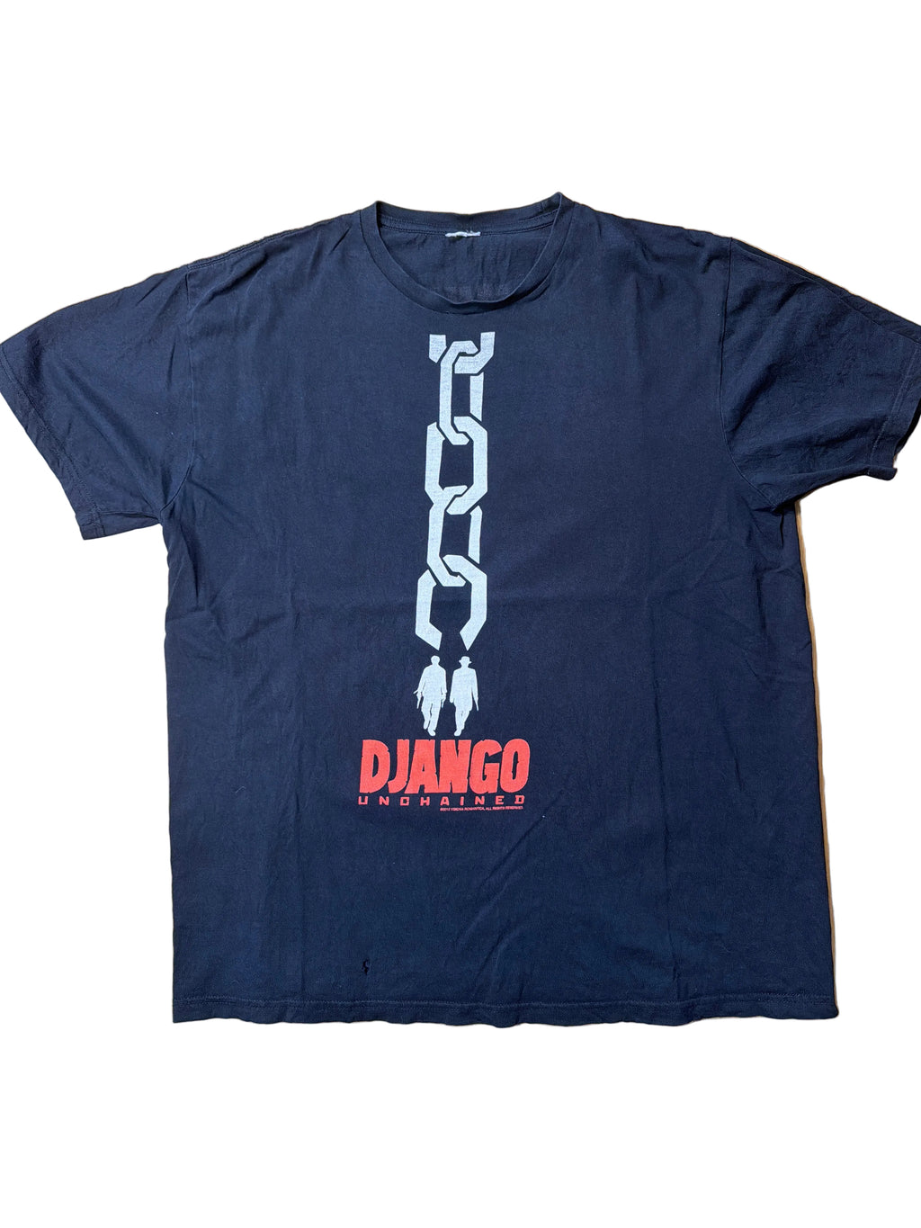 Django Unchained 2012 Movie Promo Tarantino Y2K Black T-Shirt M/L