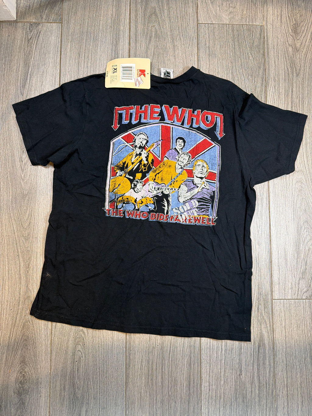 2005 The Who Farewell Concert Tour DEADSTOCK Black T-Shirt Large