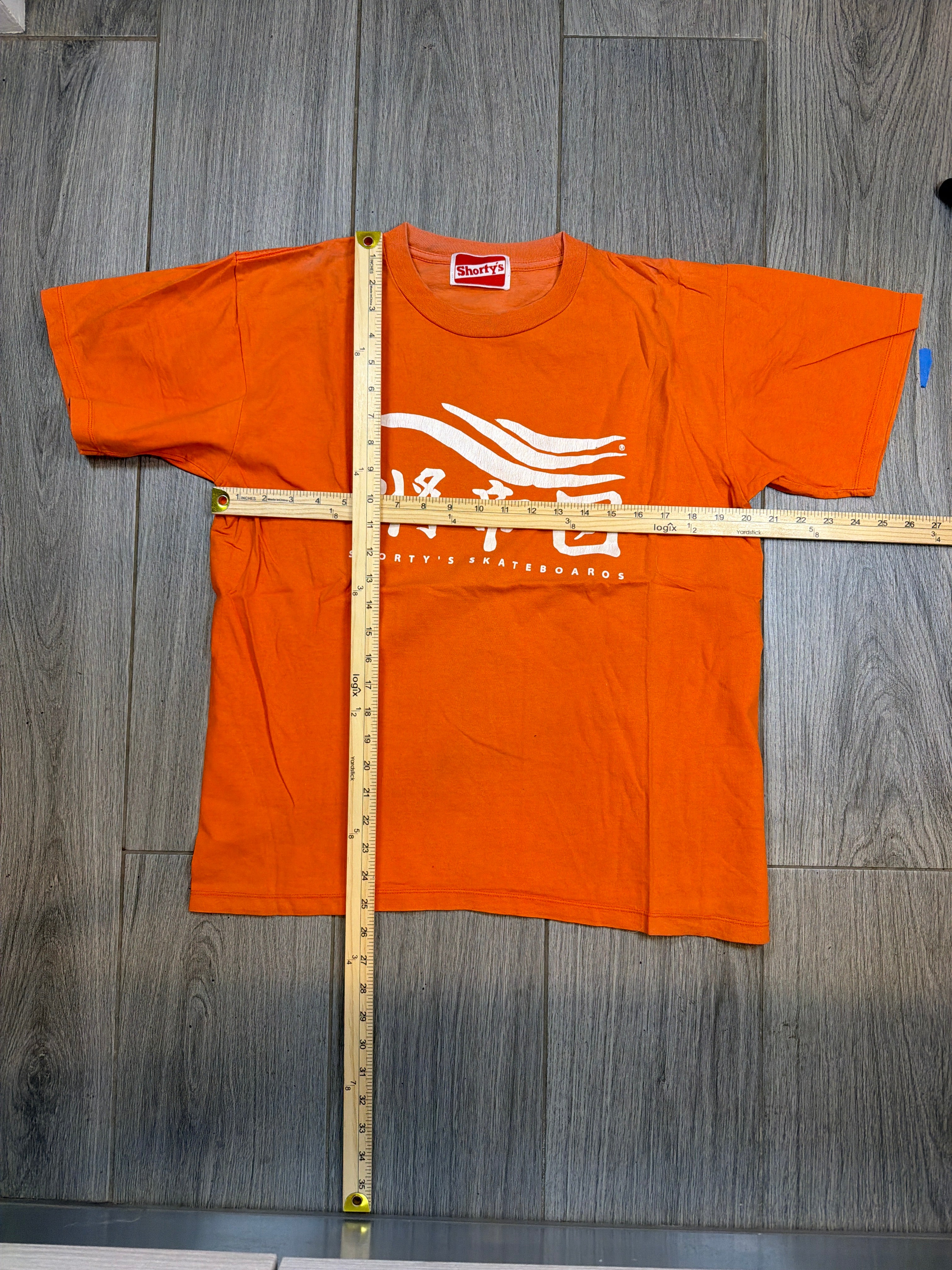 90s Shorty's Skateboards Orange T-Shirt Medium