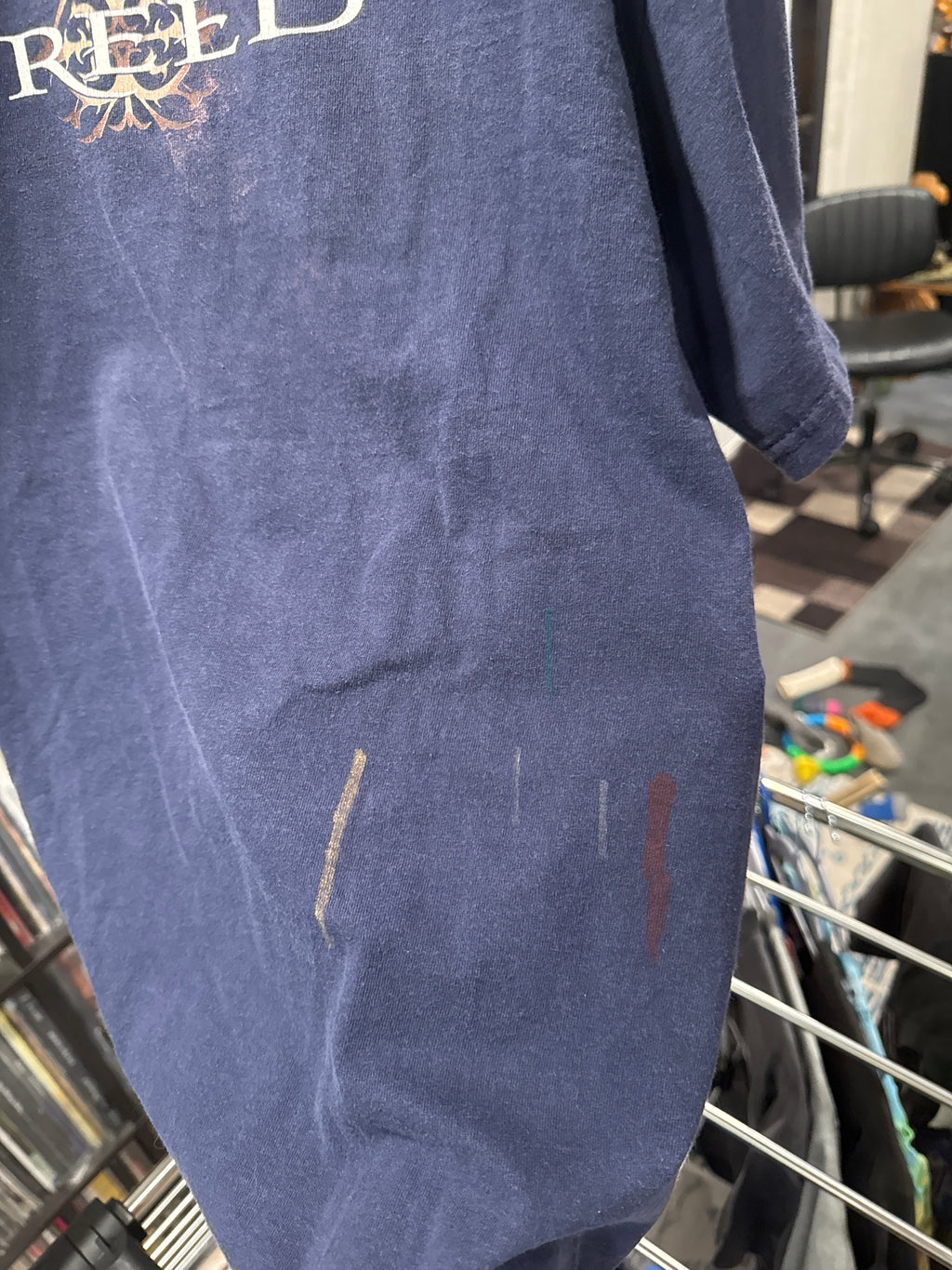 1999 Creed Human Clay Tour Delta L Blue Shirt