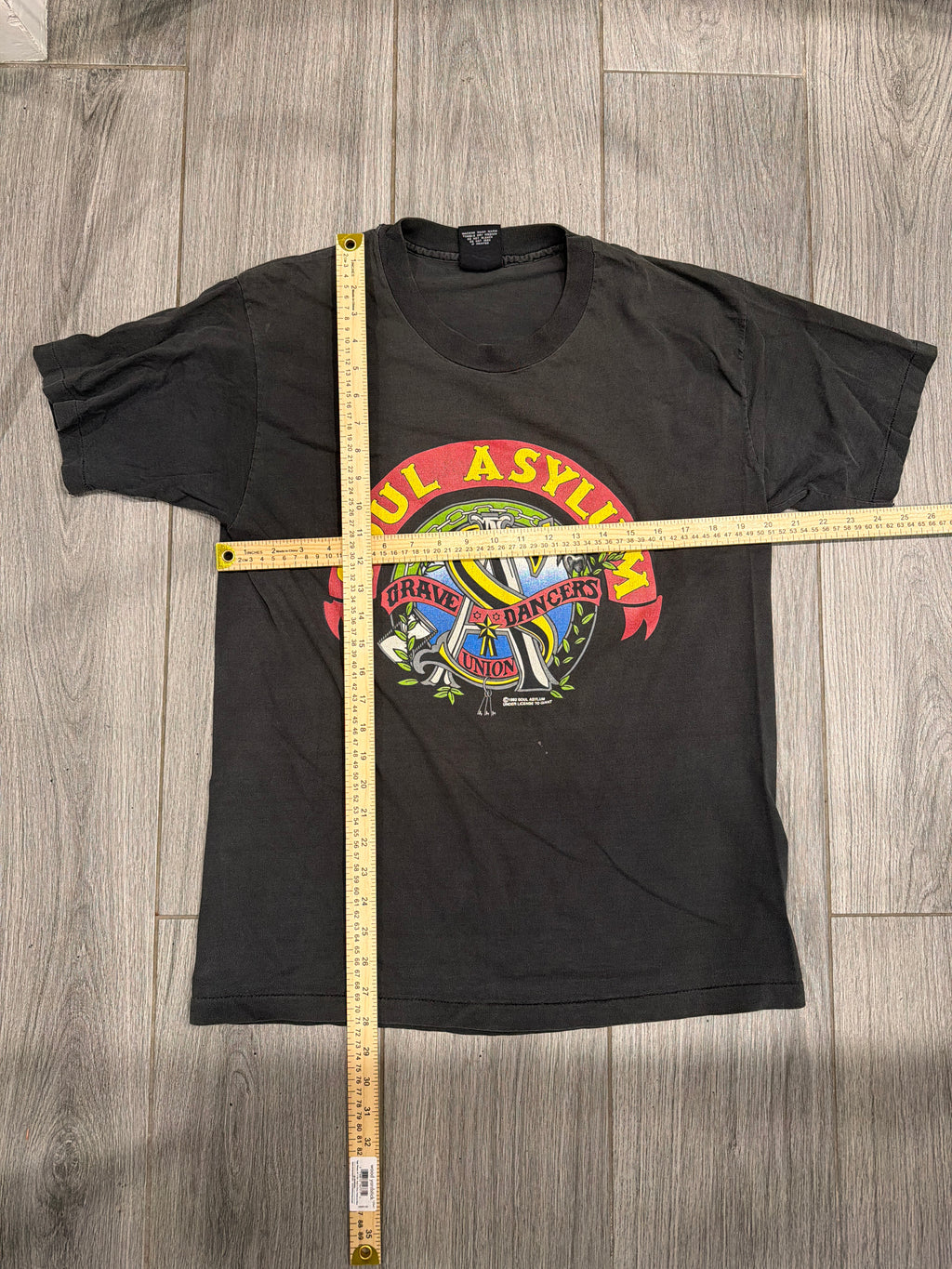 1992 Soul Asylum Grave Dancers Union Tour Black Giant T-Shirt XL