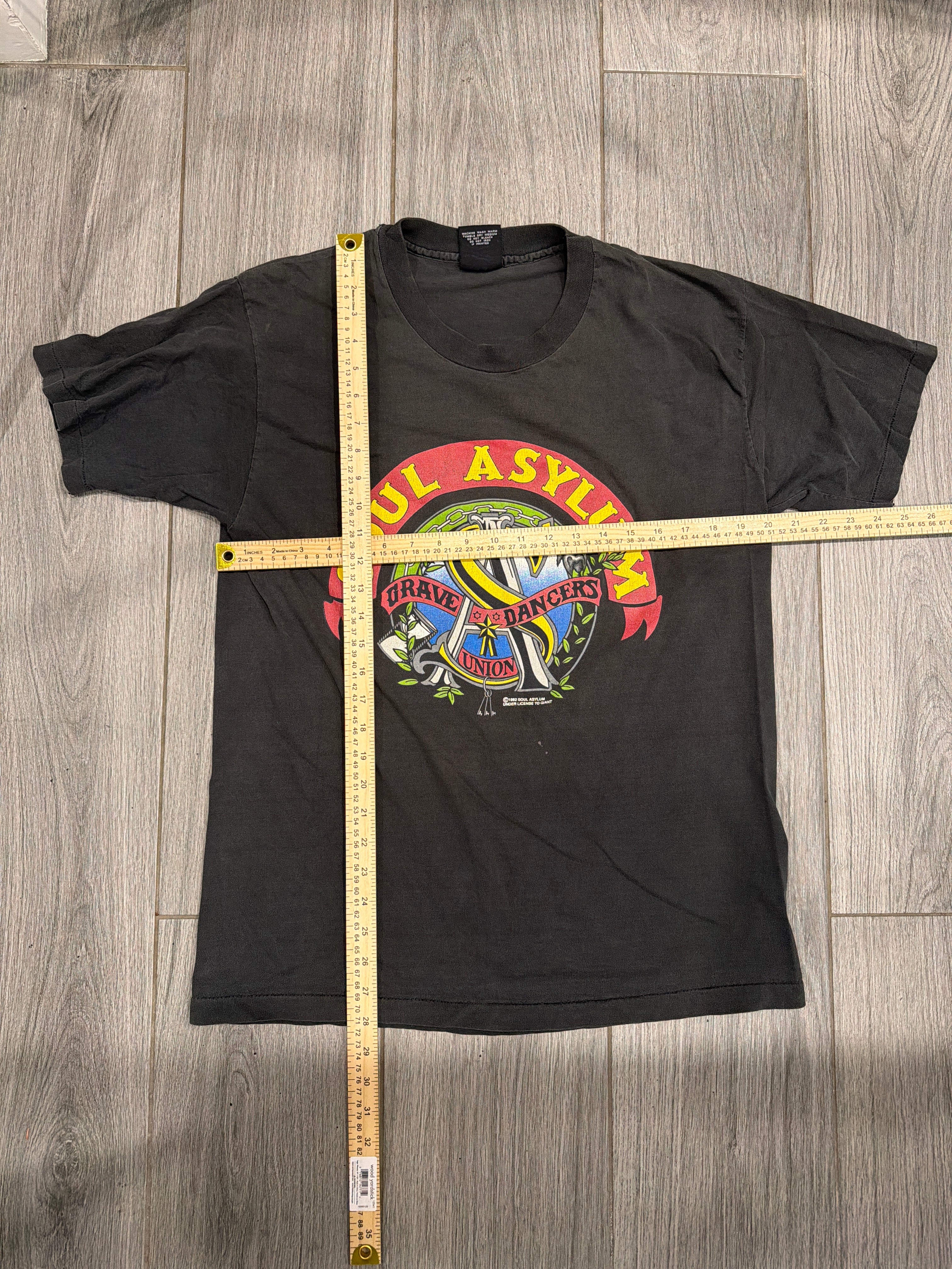 1992 Soul Asylum Grave Dancers Union Tour Black Giant T-Shirt XL