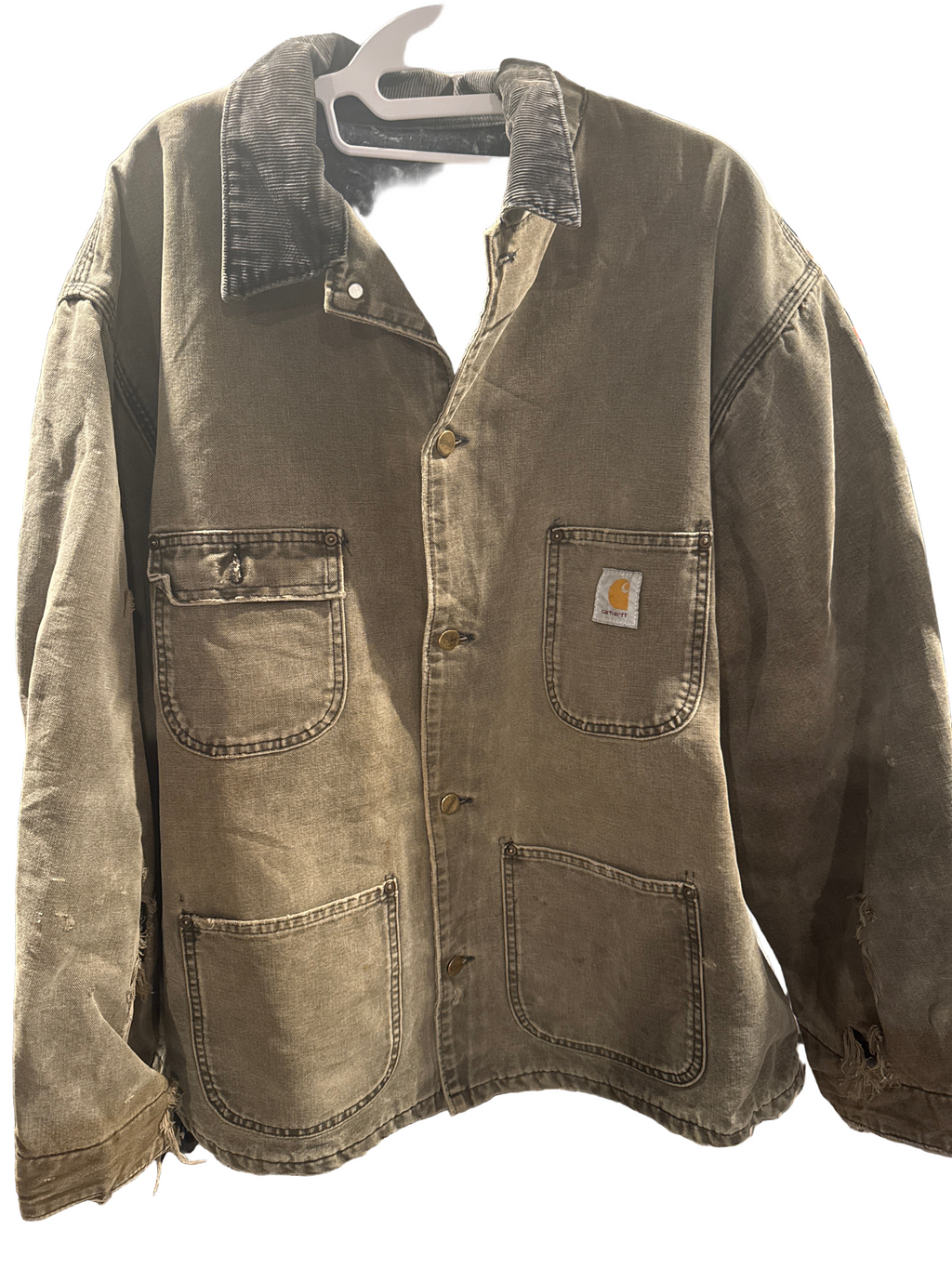 Vintage Carhartt Chore Ranch Coat Blanket Lined Large