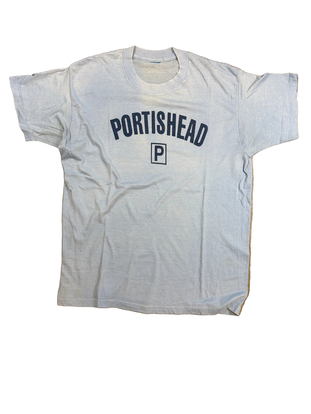 Portishead 1994 Brit Pop Techno House Electronic Distressed Light blue T-shirt M/L